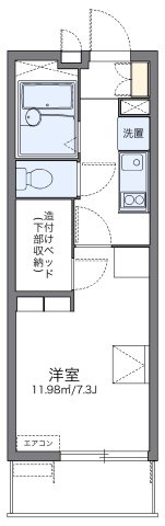 レオパレスダンディライオンの間取り|代表的な間取のため実際の間取とは異なる場合があります