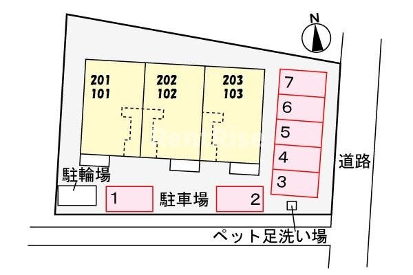 レジェンドⅡの駐車場|駐車場