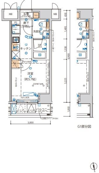 ライジングプレイス綾瀬二番館 の間取り