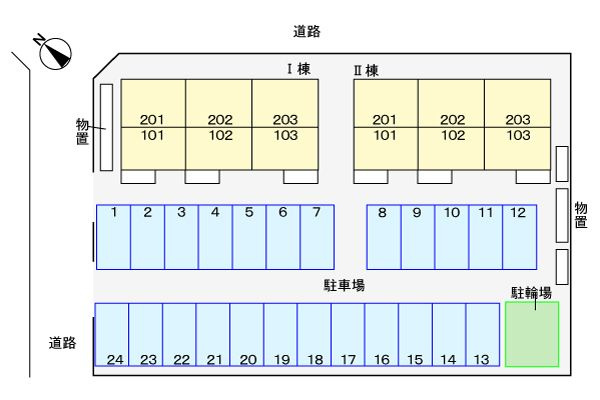 オーブＫ　Ⅰの駐車場