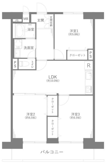 所沢市中新井３丁目の中古マンション