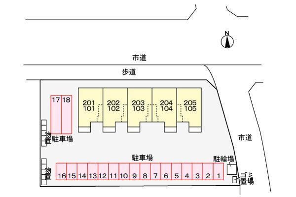 かきつばたの駐車場