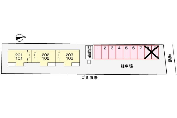 パールコート東雲の駐車場