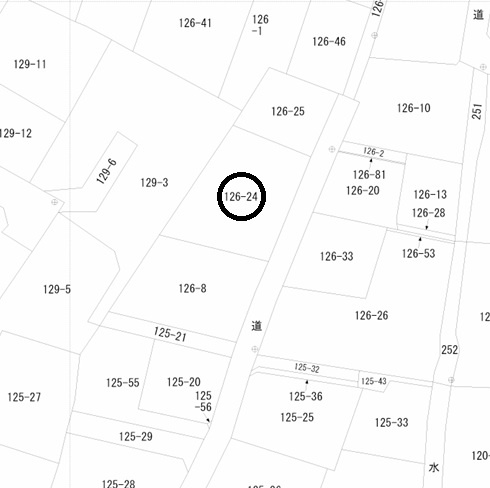 盛岡市南青山町　売地の区画図