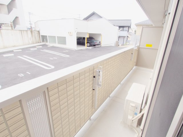 ラクト鶴江のバルコニー