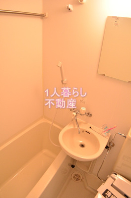 【洗面所】 | Verona大井南LussoGrande | 洗面台は浴室です。
