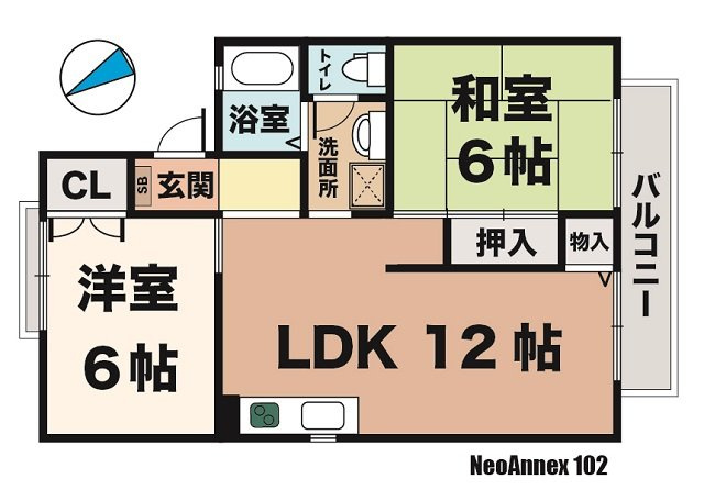 ネオアネックスの間取り