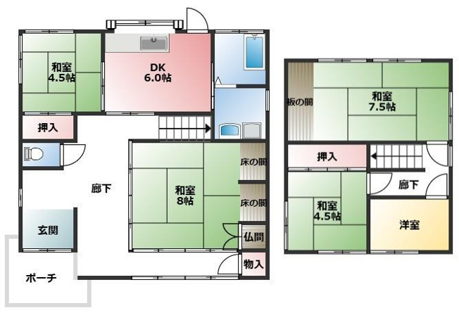 【間取り】 | 糒戸建て