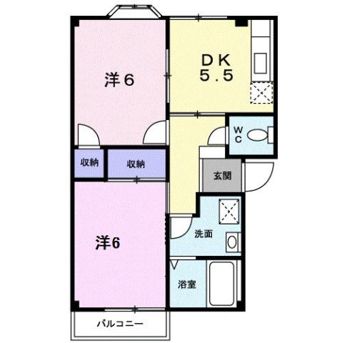 【間取り】 | リバーサイド杜Ｂ