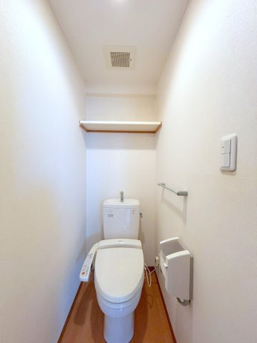 田中ハイツのトイレ|落ち着いた色調のトイレです