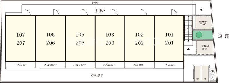 リブリ・エム・クレスト ビーの区画図