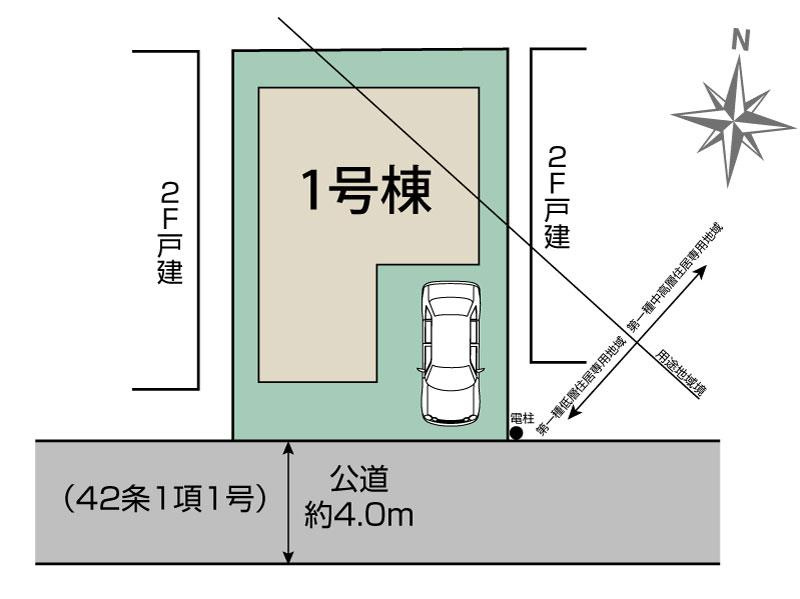 練馬区大泉町１丁目新築戸建　長期優良認定住宅の区画図