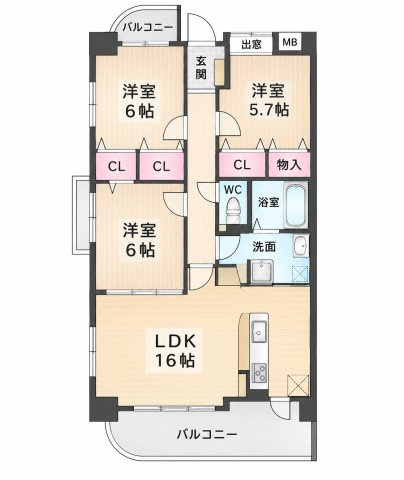エスポワールの間取り