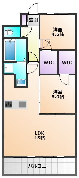 テルプシコレ東村山の間取り