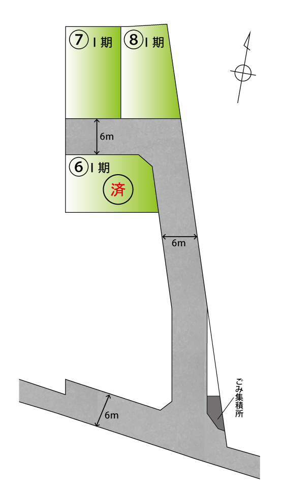 ライフフィールド四箇郷北Ⅴの区画図