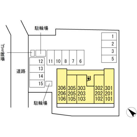グランドール　千種の区画図