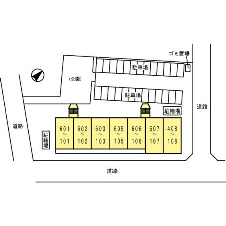 コンフォール瑞江Ⅰの区画図