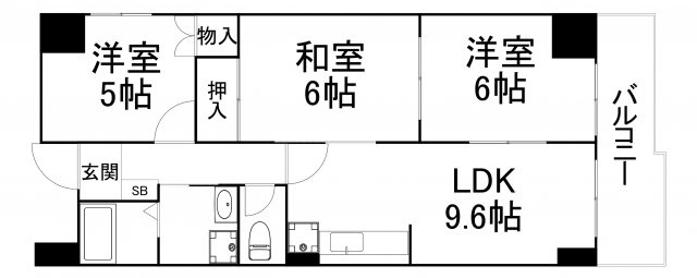 【間取り】 | 大拓ハイツ３