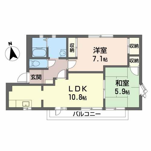 フェアリーク飛鳥の間取り