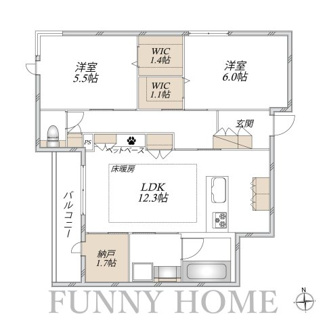 【間取り】 | (仮)若林4丁目メゾン
