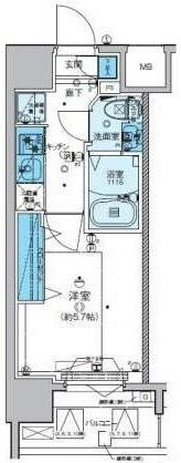 リヴシティ横濱新川町弐番館の間取り