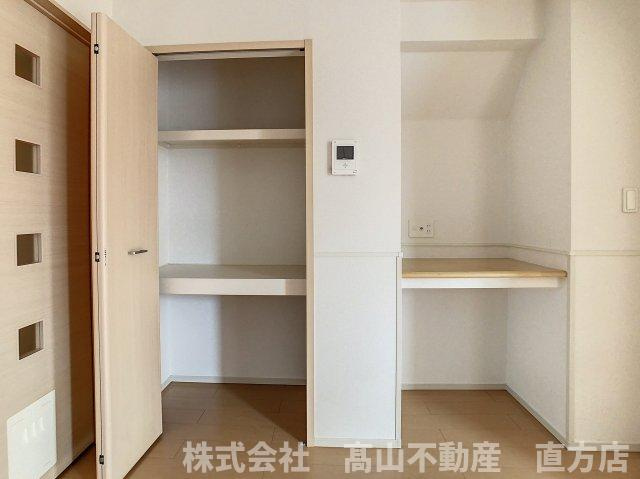 直方市大字知古のアパートの収納
