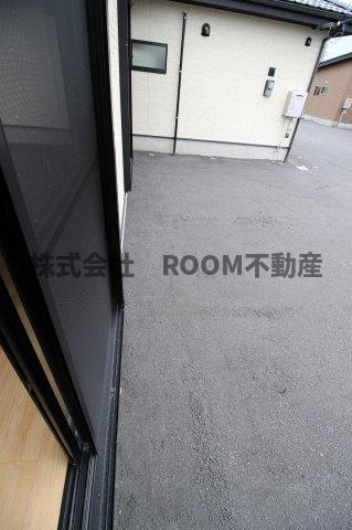 ひなた住宅(三股町樺山)のバルコニー|暖かな日差しのふりそそぐバルコニー