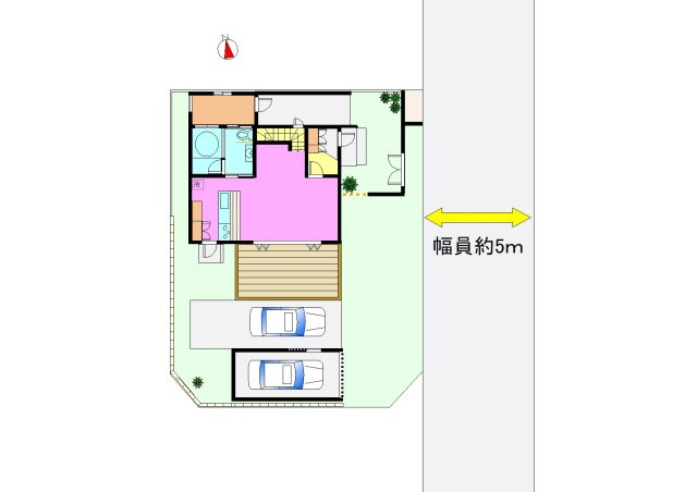 丹波篠山市網掛の中古一戸建の区画図