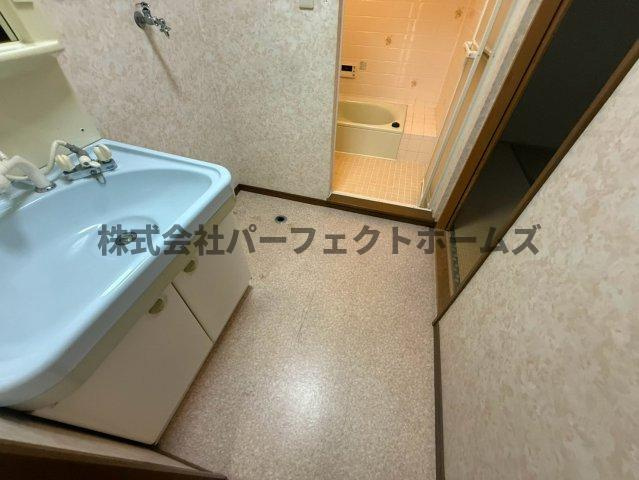 成美町戸建　賃貸の洗面所|ゆったりとスペースのある洗面所