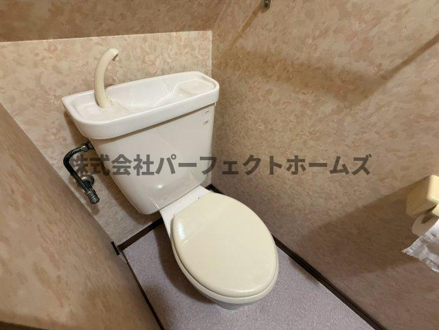 成美町戸建　賃貸のトイレ|落ち着いたトイレです