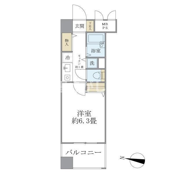 メインステージ赤坂ＩＩ【おとり物件なし】#学生・社会人にオススメ！初期費用分割払いOK！の間取り
