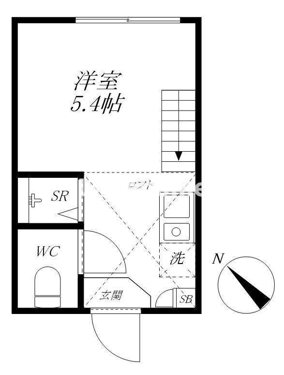 豊島区長崎６丁目のアパートの間取り