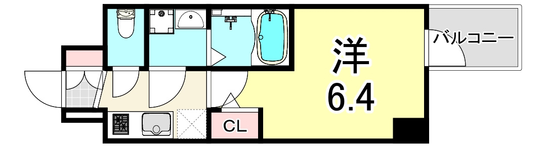 エスリード神戸三宮ヒルズの間取り