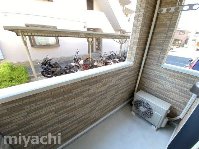 ミルト西新浜Ⅱのバルコニー