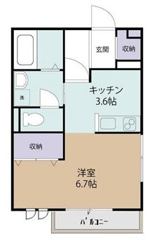 プラージュコート浜の間取り