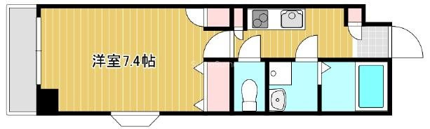 クレール谷町の間取り