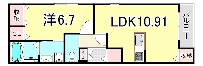 リリーコートの間取り