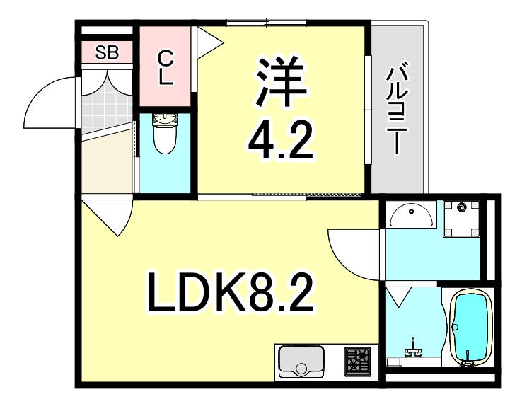GRANDIR千船駅前Ⅰの間取り