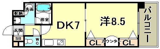 KAISEI新神戸の間取り