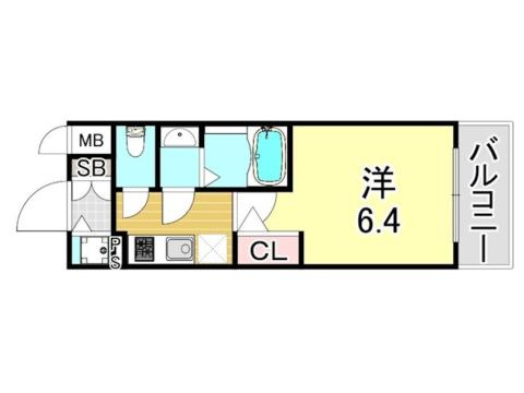 エスリード神戸兵庫駅マリーナスクエアの間取り