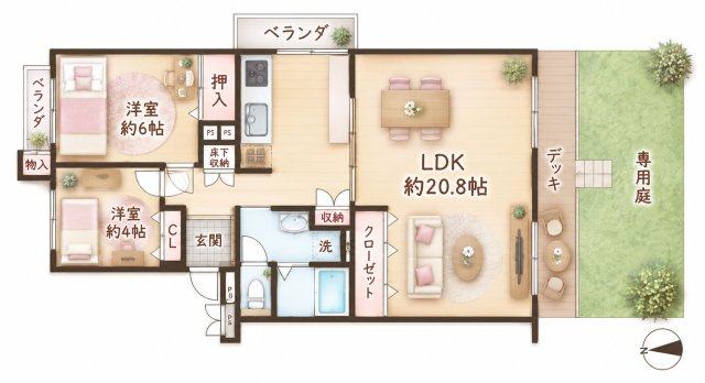 グリーンヒル光善寺住宅15号棟の間取り|間取り図はいかがですか？ご希望を叶える間取りですか？リビングの広さは？水回りの位置は？カウンターキッチン？など色々な情報が集約されています。弊社ではリフォームなどのご相談も承っております。