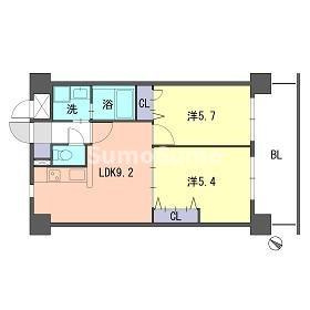 DUO FEEL福岡東の間取り