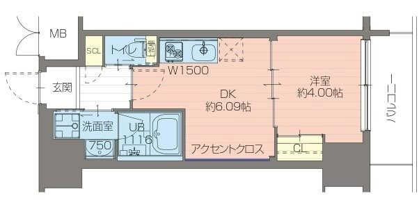 プレジオ日暮通の間取り