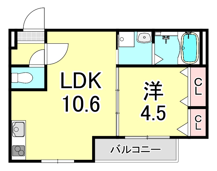 フジパレス西宮南甲子園の間取り