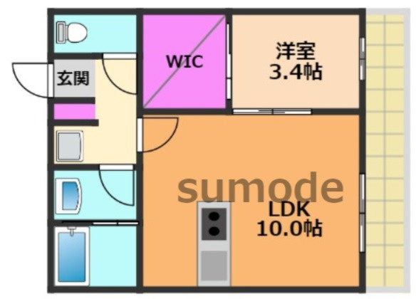 パロス茨木中穂積の間取り