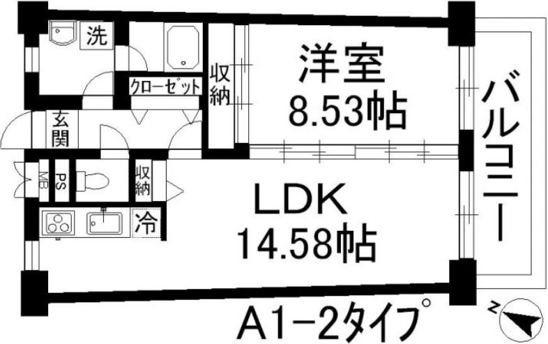 アーバンハイツ住乃江の間取り