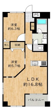 博多ニッコーハイツの間取り