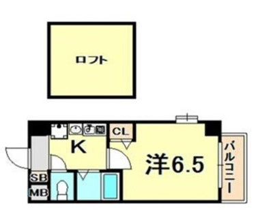 エステムコート神戸県庁前Ⅲフィエルテの間取り