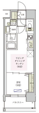 アーバネックス東梅田の間取り