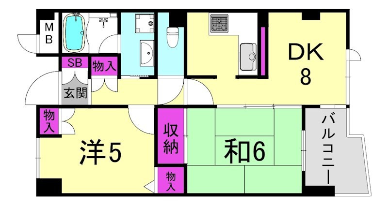 ヒルズ上甲子園の間取り